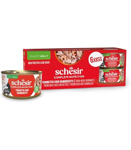Amazon.co.jp: シシア (Schesir) ツナ&ビーフフィレ 50g×6個パック